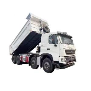 Max Speed 75 Km/H Tubeless Tire Design Used HOWO 8X4 Tipper Truck for Heavy Loads