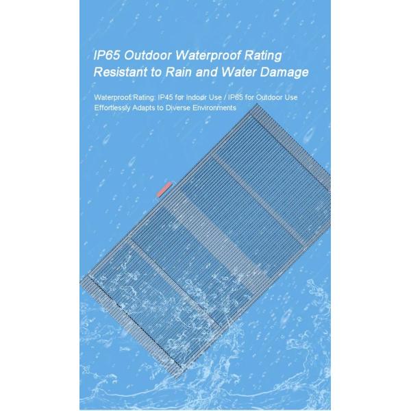 LED Flexible Transparent Film Screen with High Transparency, LED Smart Film with Foldable & Lightweight for Glass Wall