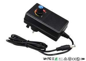 Cheap CE UL Adjustable Output Voltage Wall Adapter Power Supply With Adjustable Switch for sale