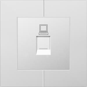 Double RJ45 Cat5 Data Socket D9 Aluminum Alloy White / Champagne Color​