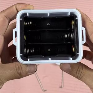 White Hanging Rotating Motor Solar Battery Powered Wind Spinner Motor For Wind