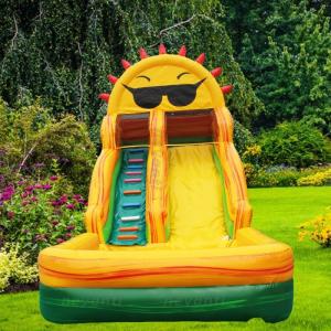 Residential Occasion Inflatable Slide for Children's Water Play Customized Color