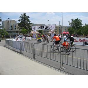 Flat Steel Plate Design Crowd Control Barriers 1100mm x 2200mm OD 25mm x 2.0mm