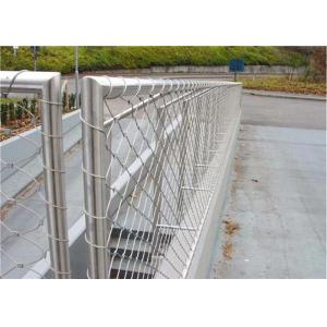High Safety Stainless Steel Balustrade Mesh , Child Proof Netting For Stairs