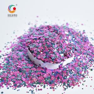 GW002 Bulk Polyester Glitter Chunky Mixed Shapes Starry Glitter Powder for Nail