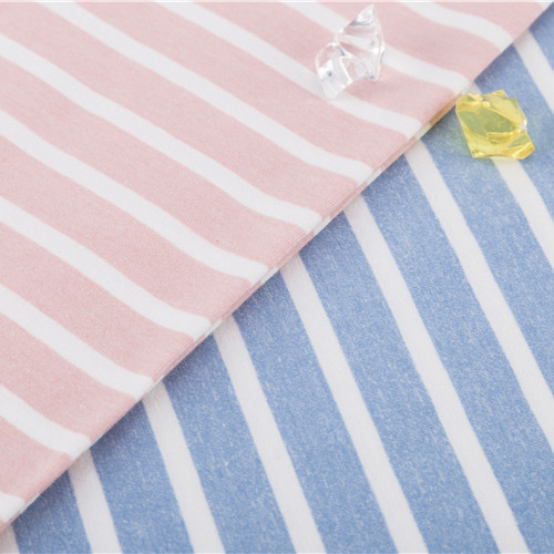 Good Texture And Stylish Strong And Wear-Resistant Striped Knit Fabric For French Terry