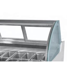 -18 Centigrade 1000W Cake Counter Fridge For Ice Cream