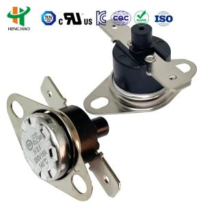 250V 16A Bimetallic Thermostat with 100000 Cycles and 0-250℃ Temperature Range