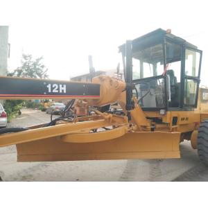 Original Engine 12H Used CAT Motor Grader For Road Construction Mining