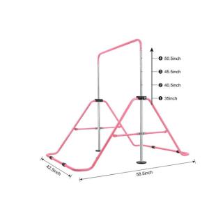 Folding Gymnastics Bar For Kids Expandable Gym Jr Premium Horizontal Gymnastic