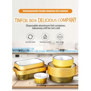 3500ml/7.5LB, Sturdy Aluminum Foil Pans With Lids For Cooking, Baking, Reheating