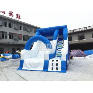 Blue Small Commercial Inflatable Slide For Children / Backyard Water Slide