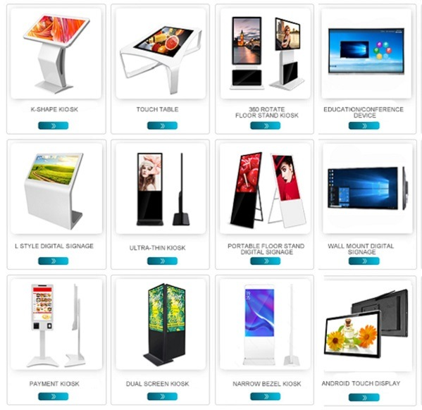 HDMI Splitter 1920*1080 350cd/m2 Wall Mounted LCD Panel