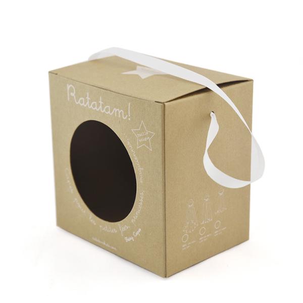 Quality Custom Printed 350gsm Kraft Cardboard Package Box With Display Window wholesale