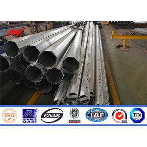 China Hot Dip Galvanized Power Distribution Pole Electric Steel 35FT 40Ft on sale