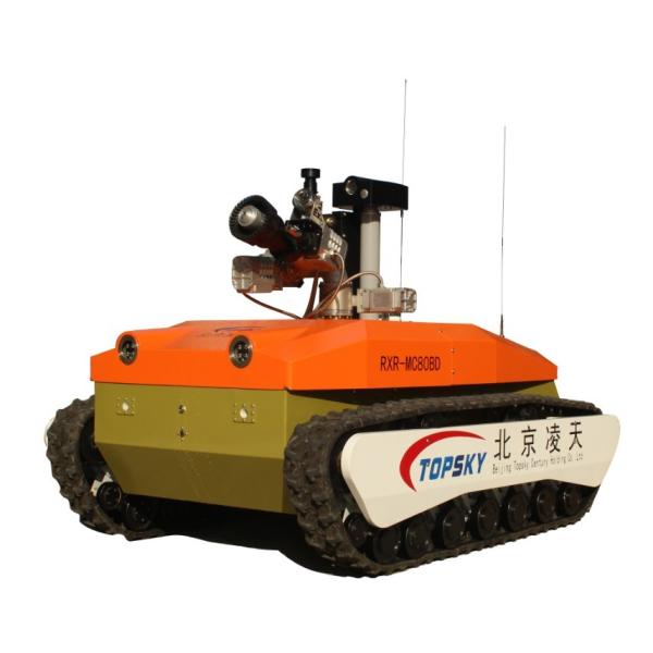 Electric Autonomous Fire Fighting Robot Continuous Walking Time 4h Braking