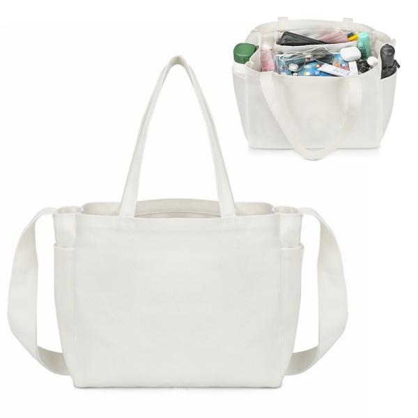 Quality Foldable Grocery Canvas Reusable Shopping Bag Totes Long Handle 4.4x6.7x11" wholesale