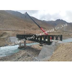 Heavy Loading Capacity Modular Steel Bailey Bridge Great Stability Long Fatigue
