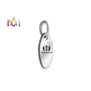 SS304 Oval Dangle Plated Custom Engraving Charms