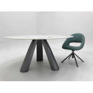 China Sintered Stone Modern Luxury Round Marble Dining Tables Set for 8 Table 6 Seatet with Chairs Dining Room Furniture on sale