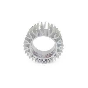 Round Aluminum Profile Heat Sink With Anodizing Clear Surface Treatment