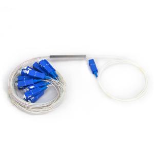 Sc/Upc Connector Fiber Optic PLC Splitter 1x8 Mini Steel Tube Type 0.9mm