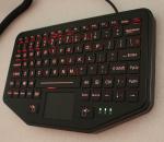 Ruggedized Vehicle Keyboard Desktop With Touchpad Backlit Scissors Switch