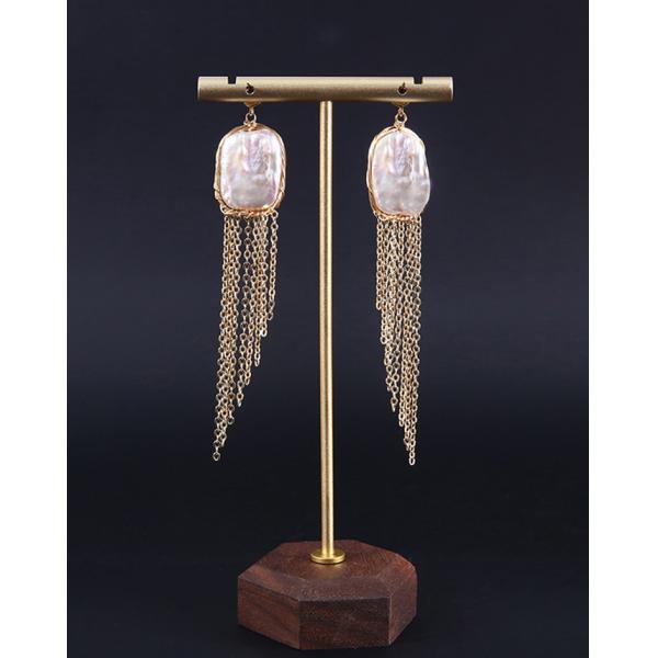 Vintage Circle Earrings For Women Irregular Baroque Pearl Earring Natural Baroque Pearl Earring Jewelry Set Gift