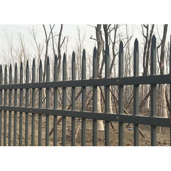 Quality 2.1mx2.4m Chinese best quality powder coating black garrison fence wholesale