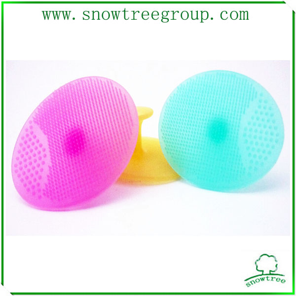 handle silicone face cleanser fit for adult or baby..