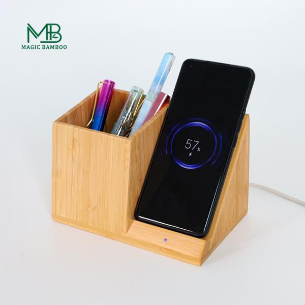 Living Room Natural Multifunctional Wireless Charger with Fast Charging Capability