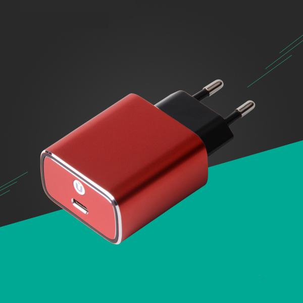 Aluminium Alloy Cell Phone Charger Adapter Type C Port Fire proof