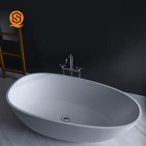 Solid Surface Faux Stone Bathtub Matte / Glossy Surface Finish