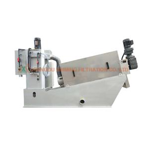 Automatic Fold Screw Sludge Dewatering Press , Sludge Press Machine 1900kg N.W.