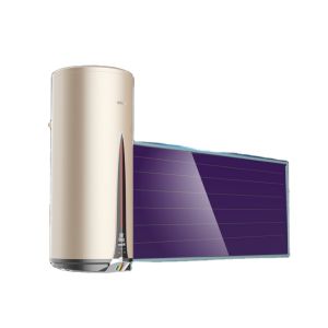 China Polyurethane Tank Solar Hot Water System Solar Water Heater with Liquid Flat Plate Collector and High Density on sale