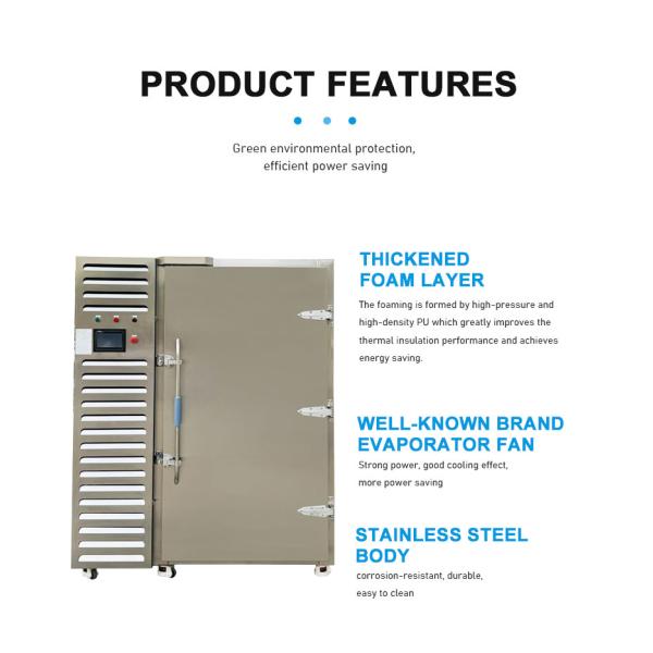 High Capacity Quick Freezer Machine Safety Operation Blast Chiller Shock Freezer
