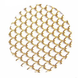 Flexible Anodized Oxidation Metal Coil Drapery Incombustible Woven Wire Curtain