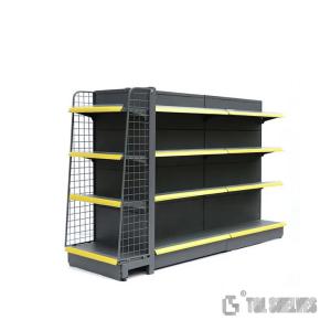 China Retail Display Gondola Shelf Rack Powder Coating Surface CE Certification on sale