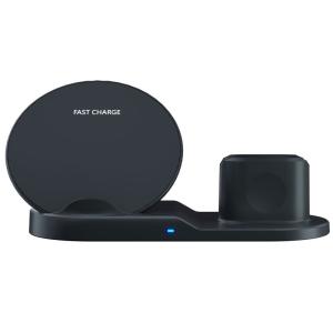 5W 7.5W 10W Custom Wireless Charger 3 In 1 ABS Phone Charging Dock