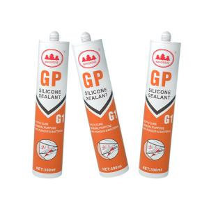 Acetic White Glass General Purpose GP Silicone Sealant For DIY And Hardware