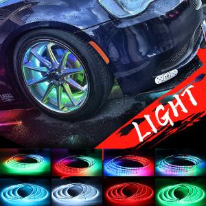 Ip67 Waterproof Multicolor LED Headlights 12V Color Changing With App