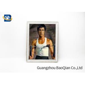 Customized Lenticular 3D Pictures Stereograph Printing Flip Bruce Lee Animation
