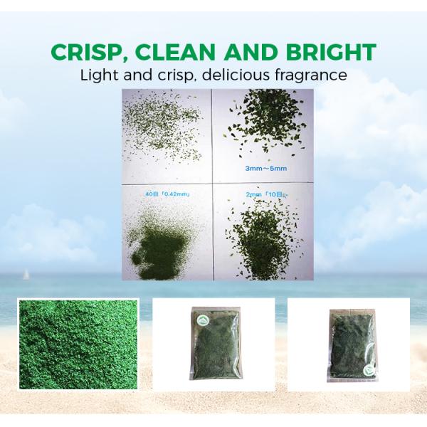 High Fiber Meals Dried Seaweed Green Laver Aonori Ulva Lactuca Powder Baking or Soup