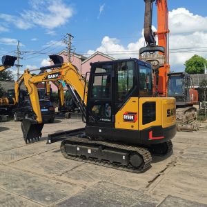 Cheap 2023 Sany SY55U Mini Excavator with 5780KG Operating Weight and 0.23m³ Bucket Capacity for sale