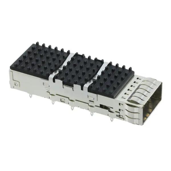 2170704-4 1x1 Port QSFP28 Cage With Heat Sink 28 GB/S