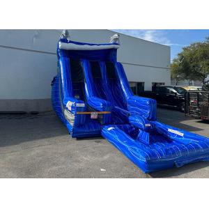 Cheap Blow Up Amusement Park Water Slides 0.55mm PVC Garden Inflatable Water Slide for sale