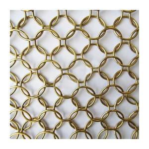 Screen Curtain Stainless Steel Chain Link Mesh Curtains With 1mm Wire Gauge