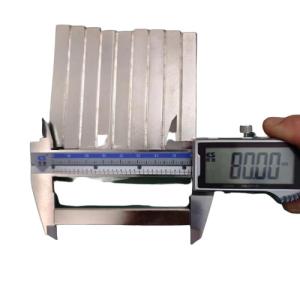Custom Square Rectangular N52 Strong Neodymium Bar Magnets 80X10X10mm Long