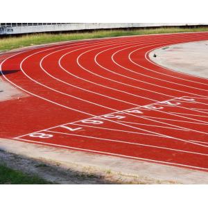 Red Semi Prefabricate Running Track Weather Resistance