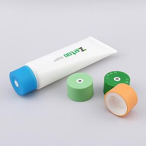 White Clean Face Tube Customized Face Wash Tubes 70ml - 180ml With Matt Center